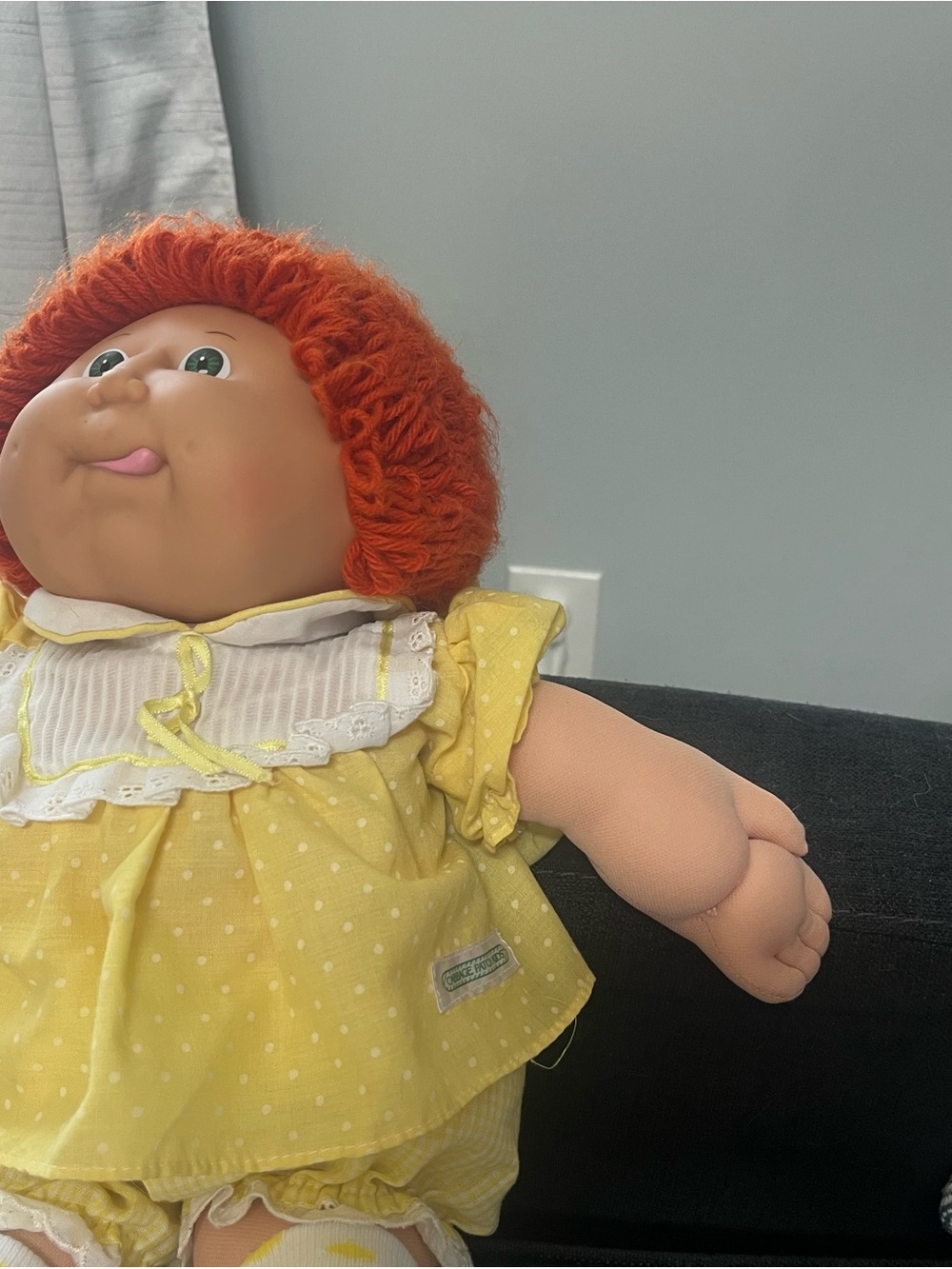 Cabbage Patch Doll red hair long braid on top 1982